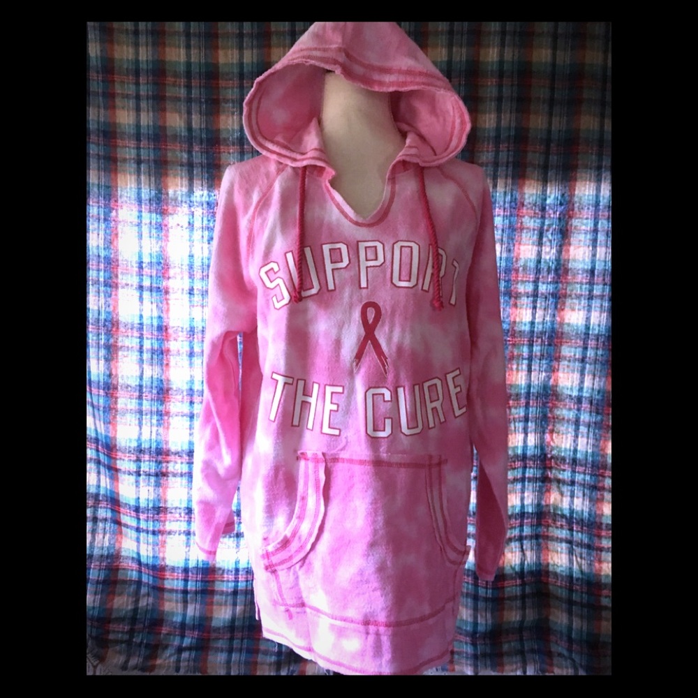 PINK BAJA BEACH STYLE  hoodie size Large New!